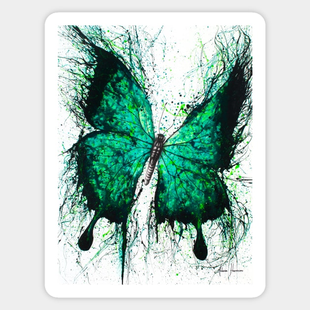 Night Garden Butterfly Sticker by AshvinHarrison